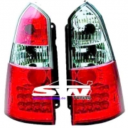 SW-Light LED Rckleuchten fr Ford Focus kombi MK1 99-05 red/crystal