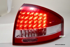 LED Rckleuchten fr Audi A6 4B 97-04 limo red/crystal