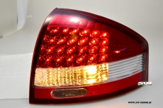 LED Rckleuchten fr Audi A6 4B 97-04 limo red/crystal