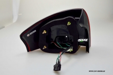 LED Rckleuchten fr Audi A6 4B 97-04 limo red/crystal