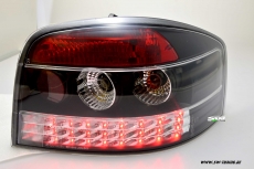 SW-Light LED Rckleuchten fr Audi A3 8P 03-08 schwarz