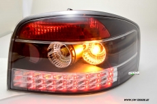 SW-Light LED Rckleuchten fr Audi A3 8P 03-08 schwarz