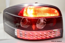 SW-Light LED Rckleuchten fr Audi A3 8P 03-08 schwarz