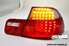 LED Rckleuchten fr BMW E46 Coup 98-03 red/crystal 4teilig