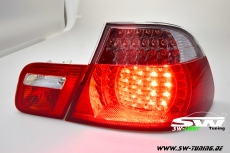 LED Rckleuchten fr BMW E46 Coup 98-03 red/crystal 4teilig