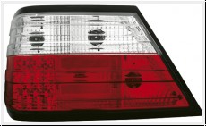 LED Rckleuchten Mercedes Benz W124 84-93 red/crystal