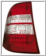LED Rckleuchten Mercedes Benz W163 M-Klasse red/crystal