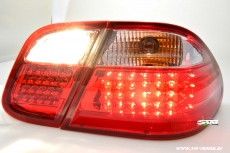 SW-Light LED Rckleuchten fr Mercedes Benz CLK W208 06/97-02 red/crystal