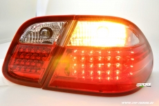SW-Light LED Rckleuchten fr Mercedes Benz CLK W208 06/97-02 red/crystal