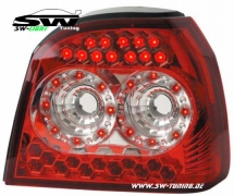 SW-Light LED taillights Golf III 1991-1998 red/crystal