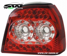 SW-Light LED taillights Golf III 1991-1998 red/crystal