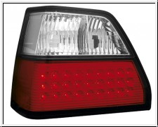 LED Rckleuchten VW Golf II   red/crystal
