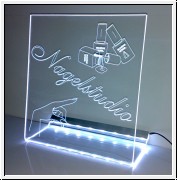 LED Schild Nagelstudio