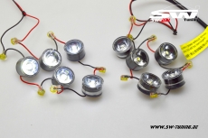Universal LED Daytime Running Lights cluster 2x5-cluster diameter 24,4-25mm depth 16,1mm
