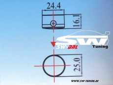 Universal LED Daytime Running Lights cluster 2x5-cluster diameter 24,4-25mm depth 16,1mm
