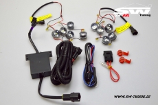 Universal LED Daytime Running Lights cluster 2x5-cluster diameter 24,4-25mm depth 16,1mm