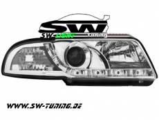 SW-Light Scheinwerfer fr AUDI A4 B5 99-01 LED Standlicht Chrome