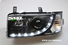 SW-Light headlight VW T4 Type 7D 90-03 LED positionlight black short nose