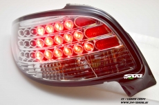 LED Rckleuchten fr Peugeot 206cc chrom