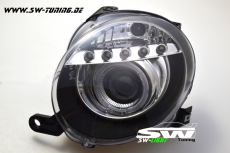 Angel Eye Scheinwerfer Fiat 500 ab 07 black