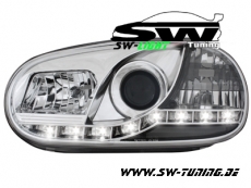 SW-Light Scheinwerfer VW Golf IV 97-04 LED TFL-Optik chrome