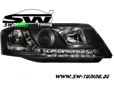 SW-Light headlights Audi A6 01-04 daytime-running-lamp-optic chro