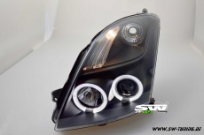 Angel Eye Scheinwerfer Suzuki Swift 05-10 2 LED Standlichtringe Black