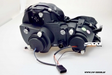 SWCCFL Angel Eye Scheinwerfer fr Mercedes Benz CLK W208 97-02 black CCFL-Ringe