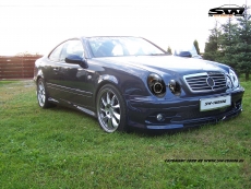 SWCCFL Angel Eye Scheinwerfer fr Mercedes Benz CLK W208 97-02 black CCFL-Ringe