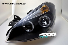Angel Eye Scheinwerfer Renault Clio III Typ R 05-09 black