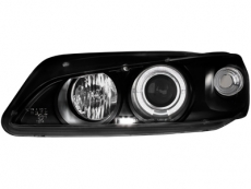 headlights Peugeot 306 97-00  1 halo rim black