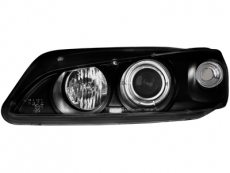 headlights Peugeot 306 97-00  1 halo rim black