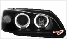 Scheinwerfer Peugeot 106 05.96-99  2 Standlichtringe black