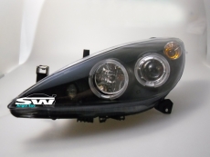 Angel Eye Scheinwerfer Peugeot 307 01-05 LED SLR / LWR Black