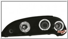 Angel Eye Scheinwerfer Opel Tigra 95-00 LED 2 Standlichtringe bl