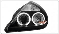 Angel Eye Scheinwerfer fr Ford KA Mk1 96-08 LED Standlichtringe black