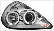 Angel Eye Scheinwerfer fr Ford KA Mk1 96-08 LED Standlichtring chrom