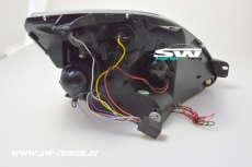 Angel Eye Scheinwerfer fr Ford Fiesta JH1 JD3 Mk6 02-05 LED Standlichtringe black