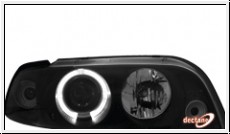 angel eye headlights Fiat Punto Typ 176 93-99 1 halo rim black