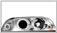angel eye headlights Fiat Punto type 176 93-99 1 halo rim chrome