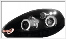 Scheinwerfer Fiat Grande Punto 05+  2 Standlichtringe black