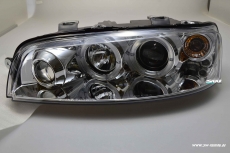 angel eye headlights Fiat Punto type 188 99-02 2 halo rims chrome