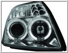 Angel Eye Scheinwerfer Citroen C2 03-08 2 Standlichtringe chrome