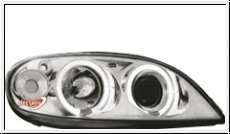 Angel Eye Scheinwerfer Citroen Saxo 00-03 LED Standlichtringe chrom