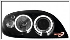 Angel Eye Scheinwerfer Citroen Saxo 00-04 LED Standlichtringe black