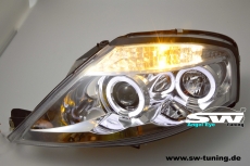 Angel Eye Scheinwerfer Citroen C3 02-09 inkl LWR Chrome