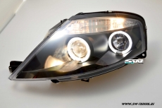 Angel Eye Scheinwerfer Citroen C3 02-09 inkl LWR black