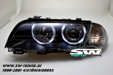 Angel Eye Scheinwerfer 3er BMW E46 Lim/Touring 98-01 LWR black Standlichtringe
