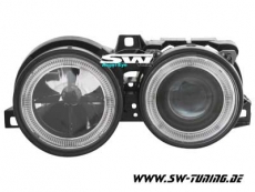 Angel Eye Scheinwerfer 3er BMW E30 89-91 Standlichtringe black
