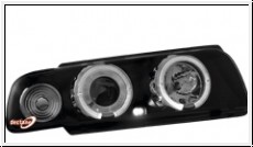 Scheinwerfer BMW E38 7er 94-98  2 Standlichtringe black